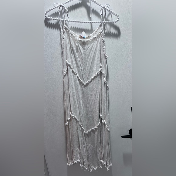 Free People Off White Beach Maxi Dress women’s size Medium - Picture 3 of 6